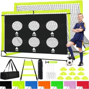 Portable soccer goals for kids' backyard training sessions
