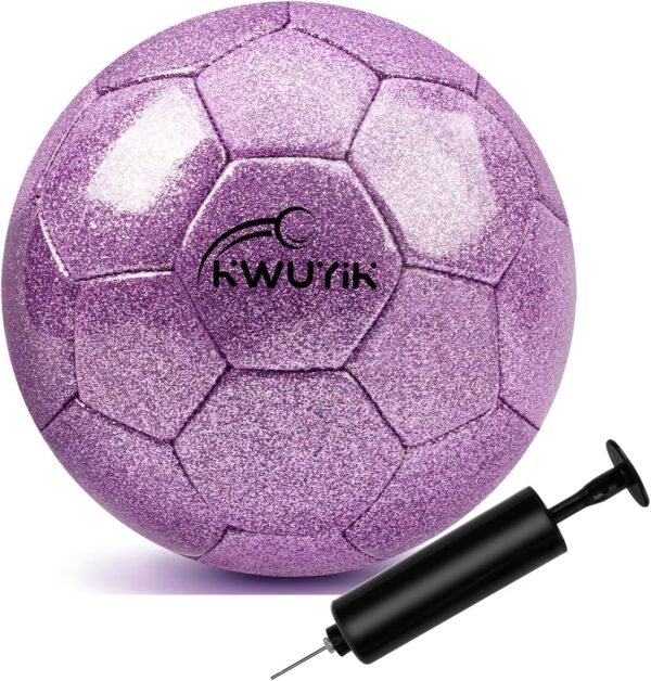 Alcanmedro Size 5 Water Proof Soccer Ball with mini pump