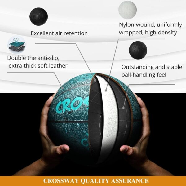 All-weather outdoor basketball for rainy-day training