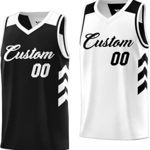 Custom basketball jerseys with team logo and player numbers by Alcanmedro