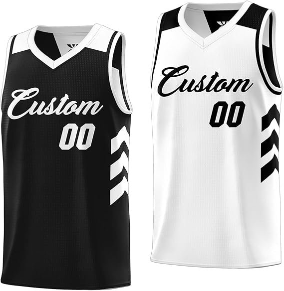 Custom basketball jerseys with team logo and player numbers by Alcanmedro