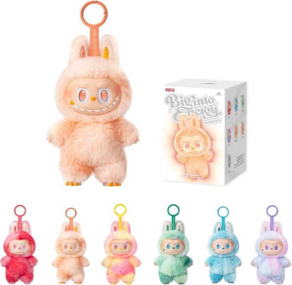 Custom Pop Mart Labubu collectible figures on retail shelf